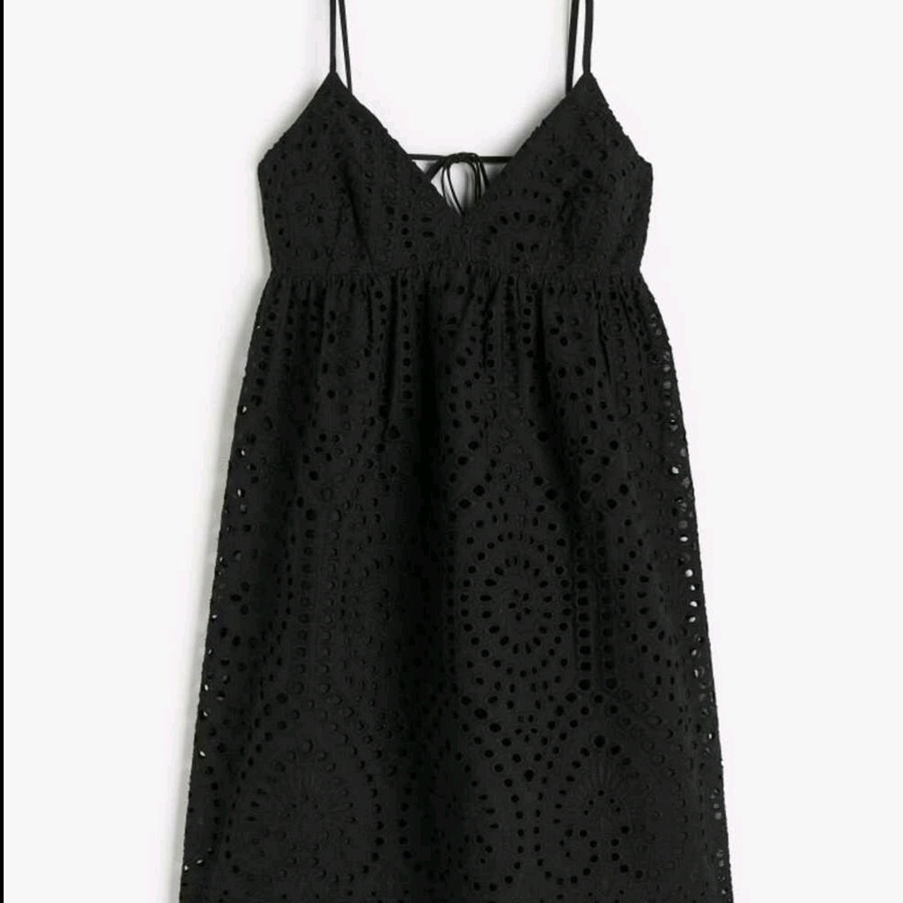 Black Eyelet Dress